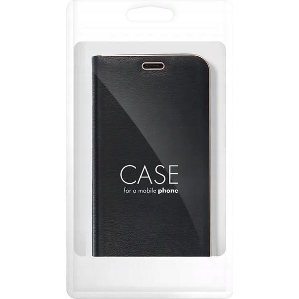 Kabura LUNA Book Gold do XIAOMI Redmi NOTE 14 4G (GLOBAL - 163.25mm x 76.55mm x 8.16mm) czarny