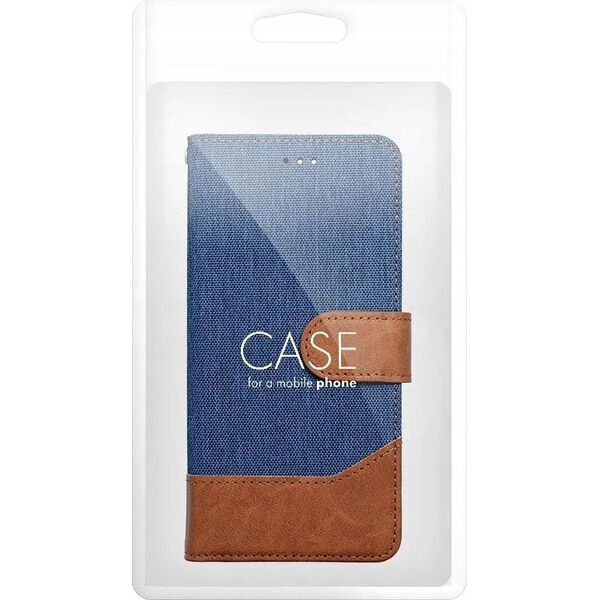 Kabura JEANS Book do XIAOMI Redmi NOTE 14 4G (GLOBAL - 163.25mm x 76.55mm x 8.16mm) niebieski