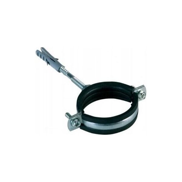 Niczuk Obejma pojedyncza DUO z izolacją 1 1/2" BK (46-51)