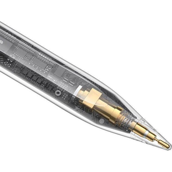 Rysik Baseus Rysik długopis aktywny + pasywny Baseus Stylus z wskaźnikiem baterii (biały)