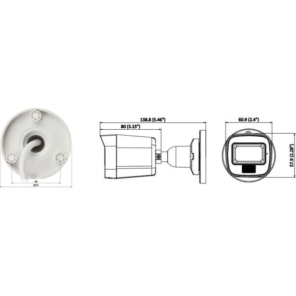KAMERA IP DS-2CD1041G2-LIU(2.8MM)PL Smart Hybrid Light - 3.7 Mpx Hikvision