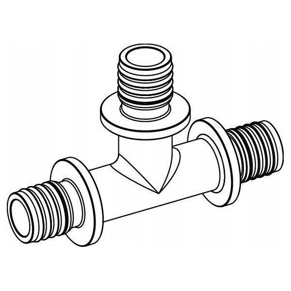 Tece Μπρούντζινο μειωτικό ταφ 32 x 20 x 25mm (760518)