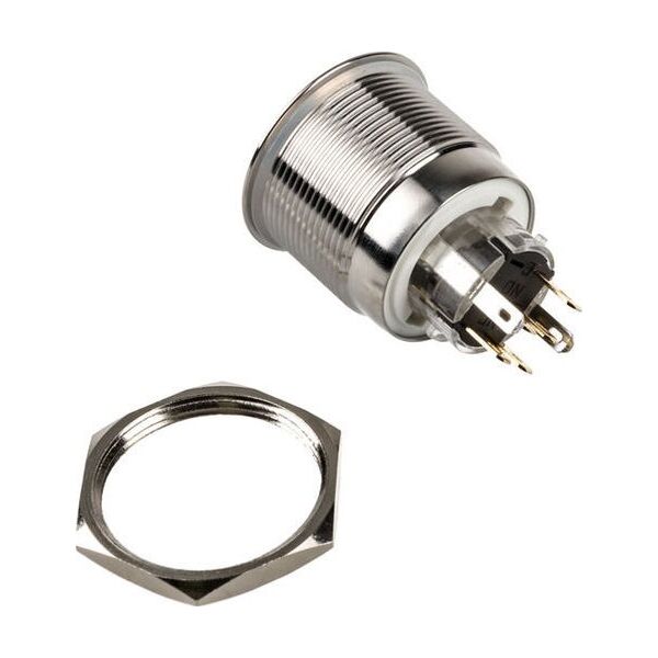 DimasTech DimasTech Βανδαλισμού διακόπτης/κουμπί 25mm, Silverline Dot - RGB