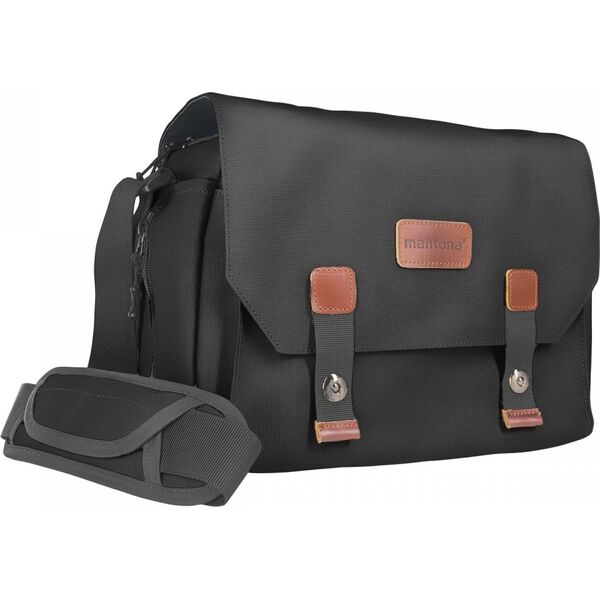 Τσάντα Mantona mantona Camera bag Milano grande μαύρο