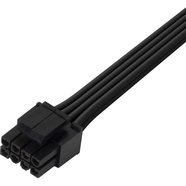 SilverStone ATX/EPS 8-pin - ATX/EPS 8-pin, 0.35m, Μαύρο (SST-PP06BE-EPS35)