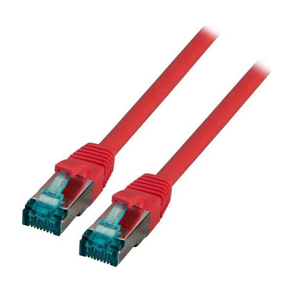 EFB EFB RJ45 Patchkabel S/FTP, Cat.6A, LSZH, 0,25m, rot