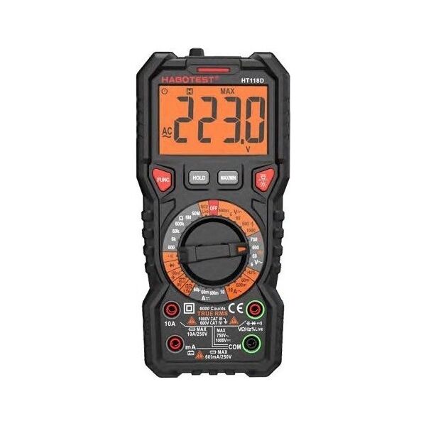 Habotest Multimetras DC1000V/10A, AC750V/10A