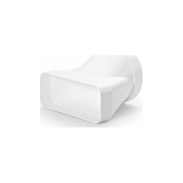 Rund/flad adapter Ø 150/89 x 222 mm.