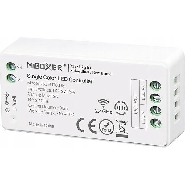 STEROWNIK OŚWIETLENIA LED FUT036S 2.4 GHz, MONO 12 ... 24 V DC MiBOXER / Mi-Light