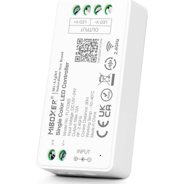 STEROWNIK OŚWIETLENIA LED FUT036S 2.4 GHz, MONO 12 ... 24 V DC MiBOXER / Mi-Light