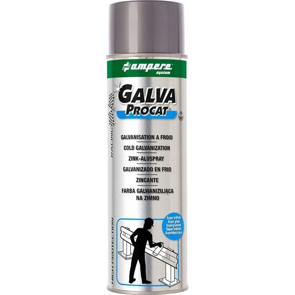 FARBA GALWANIZUJĄCA GALVA-PROCAT SPRAY 500 ml SUPER POŁYSK AMPERE