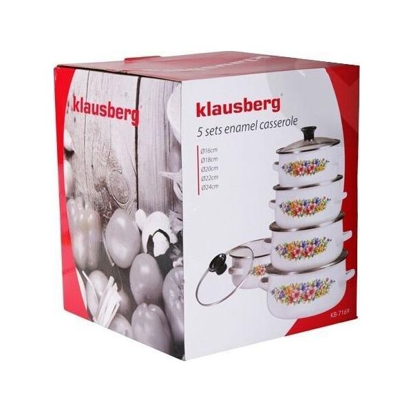 Klausberg ZESTAW GARNKÓW EMALIOWANYCH 10 ELE. KLAUSBERG KB-7169