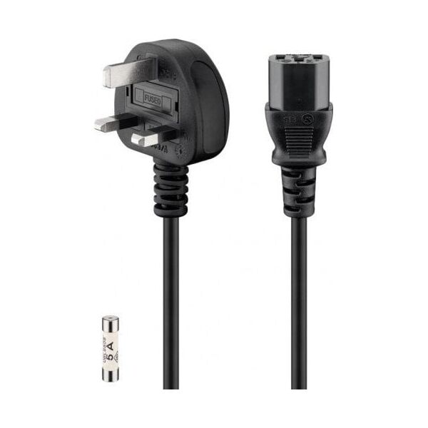 Kabel zasilający Goobay Kabel UK do urządzeń chłodniczych, 1,5 m, czarny - Długość kabla 1.5 m