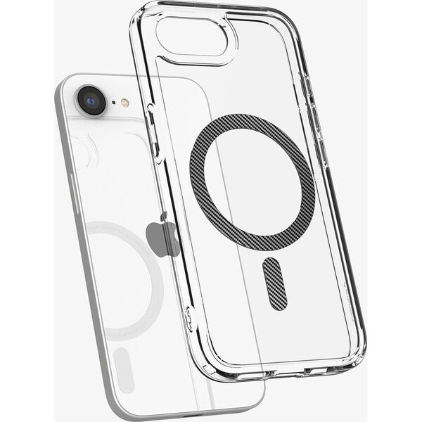 SPIGEN futerał ULTRA HYBRID MAG kompatybilny z MagSafe do IPHONE SE 4 2025 carbon fiber