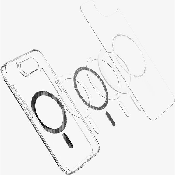 SPIGEN futerał ULTRA HYBRID MAG kompatybilny z MagSafe do IPHONE SE 4 2025 carbon fiber