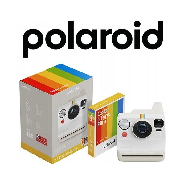 Polaroid Now Gen 3 Bundle, pebble white