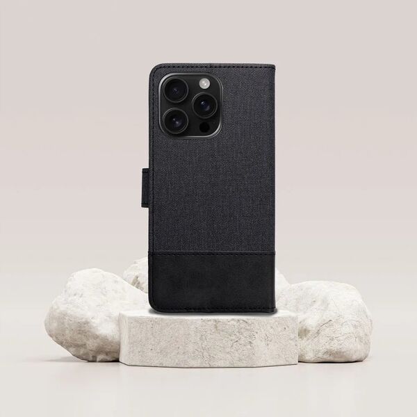 Kabura GOMMA Book do XIAOMI Redmi NOTE 14 4G (GLOBAL - 163.25mm x 76.55mm x 8.16mm) czarny