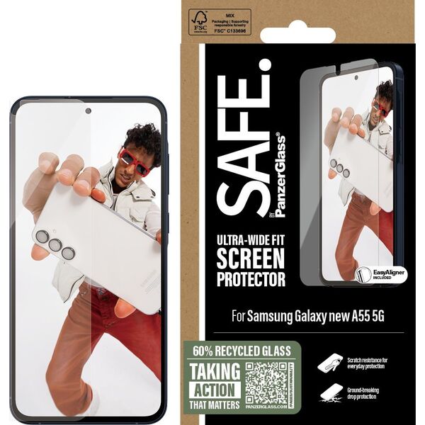 PanzerGlass SAFE BY SCREEN Przezroczysta ochrona ekranu Samsung 1 szt.