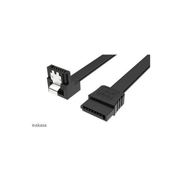 Akasa SATA - SATA, 0.5m, Μαύρο (AK-CBSA09-05BK)