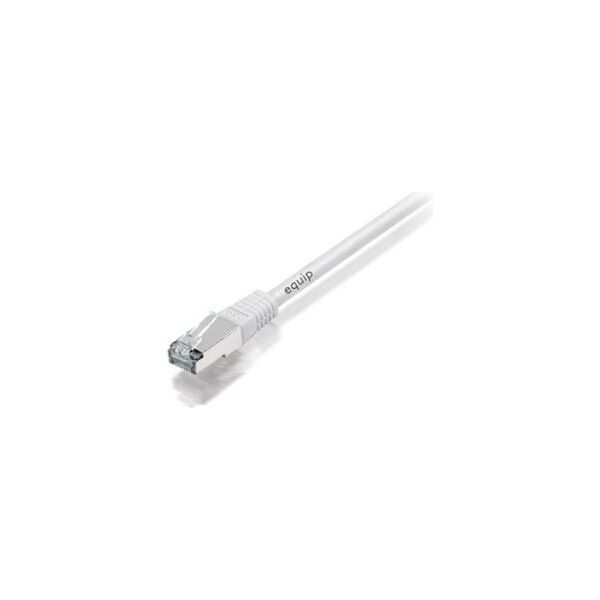 Equip Patchcord, Cat.7, S/FTP, PIMF, LSOH, 600MHz, 0.5m, biały (605717)