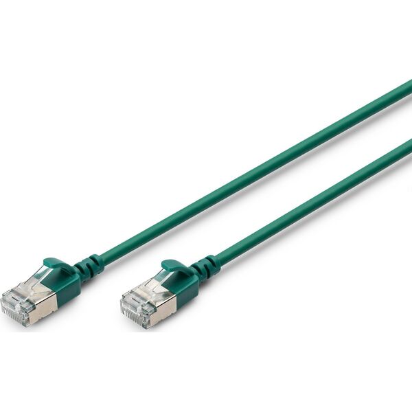 Digitus CAT 6A klasa Ea, F/FTP, skrętka patch, Cu, LSZH, AWG 32/7, długość: 5 m, zielony