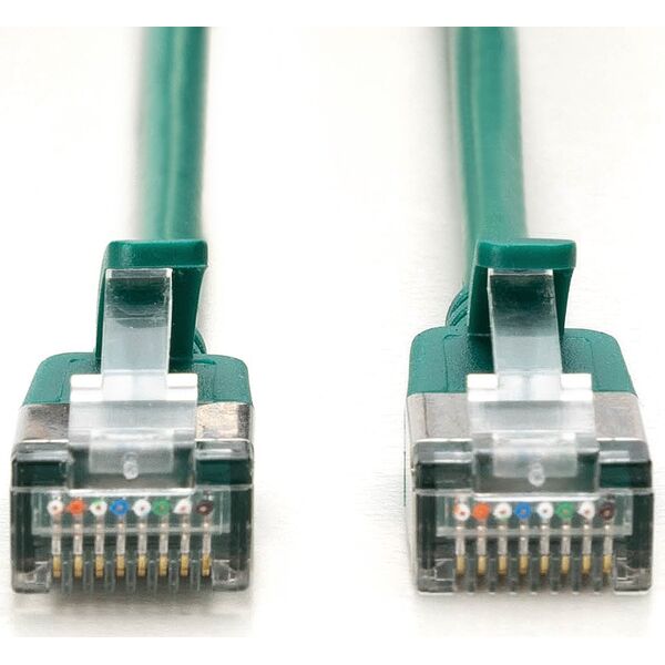 Digitus CAT 6A klasa Ea, F/FTP, skrętka patch, Cu, LSZH, AWG 32/7, długość: 2 m, zielony