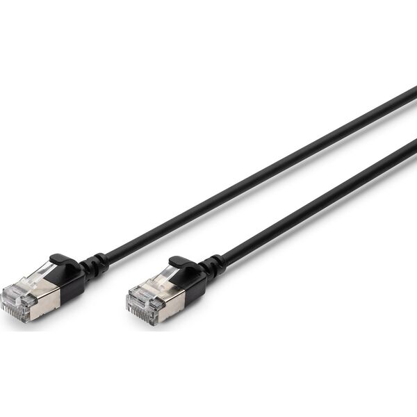Digitus CAT 6A klasa Ea, F/FTP, skrętka patch, Cu, LSZH, AWG 32/7, długość: 3 m, czarny