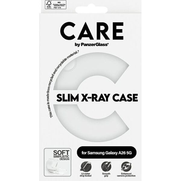 Etui CARE by PanzerGlass Fashion X-Ray    do Samsung Galaxy A26 5G przezroczysty