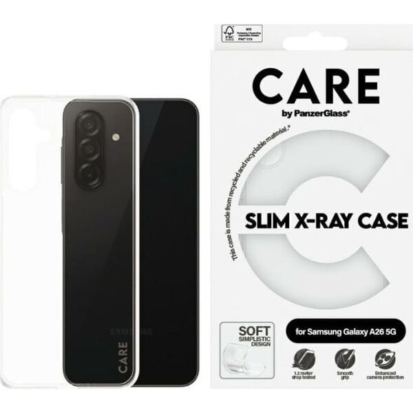 Etui CARE by PanzerGlass Fashion X-Ray    do Samsung Galaxy A26 5G przezroczysty
