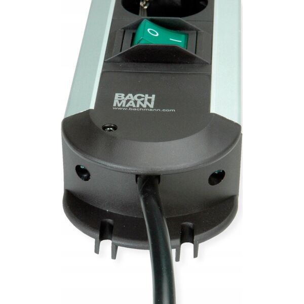 Πολύπριζο Bachmann Bachmann Power Socket Strip "Connectus", 9-port, με διακόπτη, καλώδιο σύνδεσης 2,0 m - 330.102