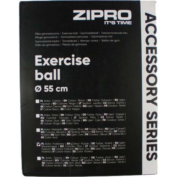 Zipro Piłka gimnastyczna Anti-Burst 55 cm fioletowa