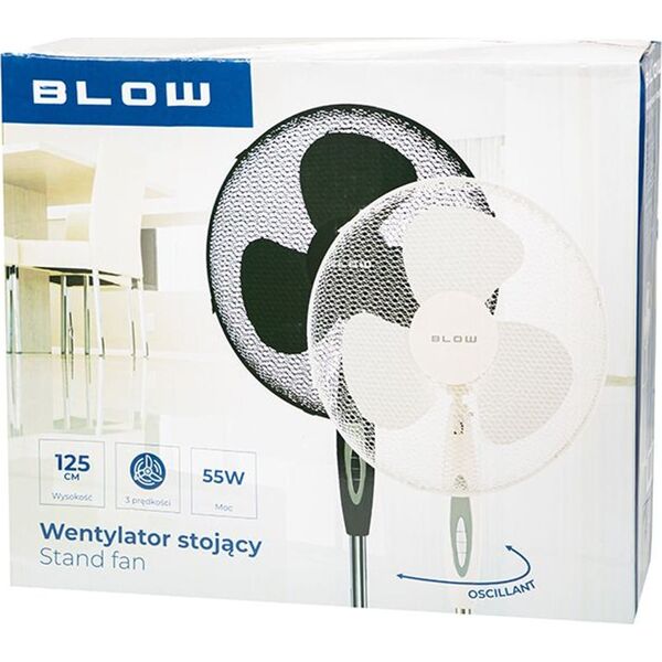 Blow 44-026# Wentylator stojący 16"/40cm 55w czarny