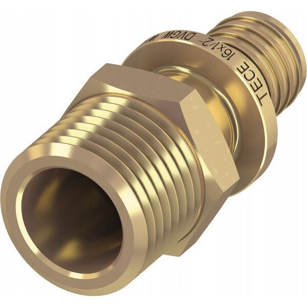 Tece Μεταβατικός νίπελ GZ 16mm x 1/2" ορείχαλκος (705502)