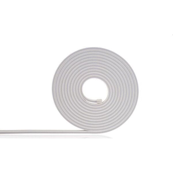 LED juosta NEON FLEX 12Vdc, 9.6W/m, 144LED/m, siltai balta, 4x10mm, 5m rite, IP68