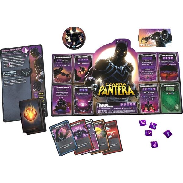 Lucky Duck Games Gra Dice Throne Marvel: Box 2 (Czarna Pantera, Kapitan Marvel, Doktor Strange, Czarna Wdowa)