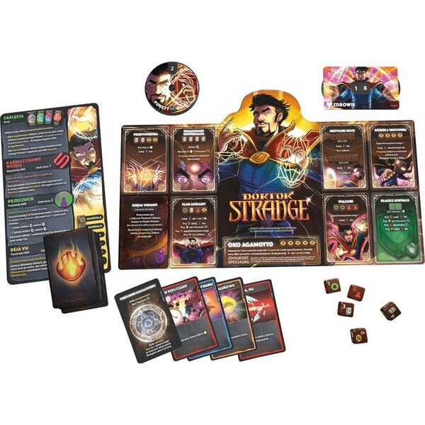 Lucky Duck Games Gra Dice Throne Marvel: Box 2 (Czarna Pantera, Kapitan Marvel, Doktor Strange, Czarna Wdowa)
