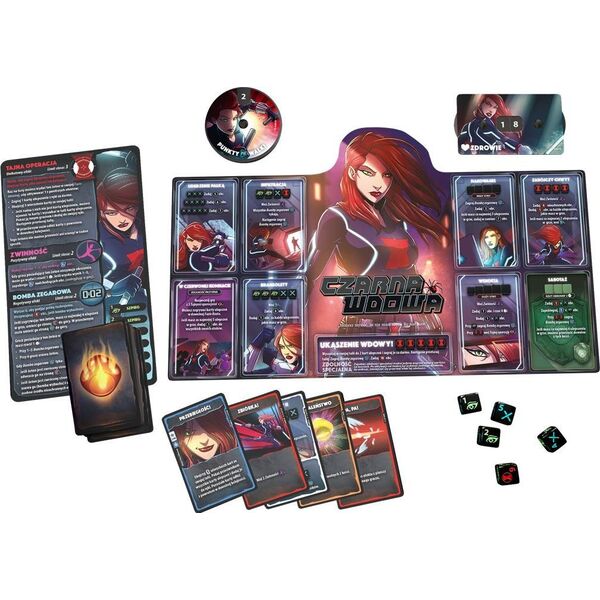 Lucky Duck Games Gra Dice Throne Marvel: Box 2 (Czarna Pantera, Kapitan Marvel, Doktor Strange, Czarna Wdowa)