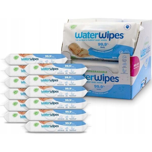 WaterWipes Chusteczki nawilżane dla dzieci WaterWipes BIO 12 x 60 sztuk