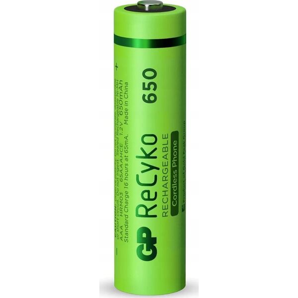 GP R03-650mAh NIMH akumulator AAA (R03) 1.2V 65AAAHCE-EB4 (cena za blister 4 szt.)