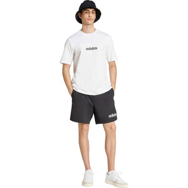 Koszulka męska adidas Essentials Linear Single biała JE9000 L