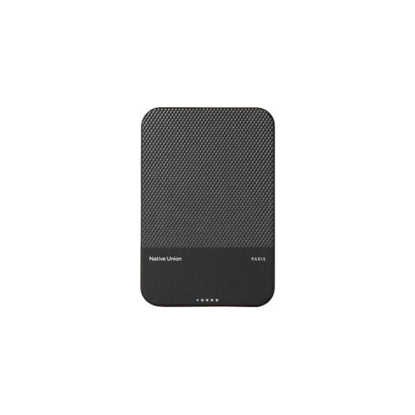 Native Union (Re)Classic Power Bank - magnetyczny powerbank 10000 mAh kompatybilny z MagSafe i Qi2, kabel USB-C - USB-C 15 cm w zestawie (black)