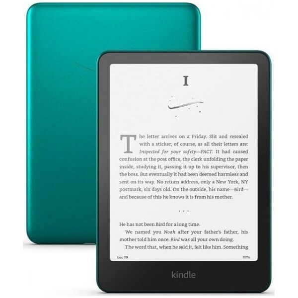 Ebook New Kindle Paperwhite (12th Generation) - 2024 release 7” glare-free 32GB Wi-Fi Wireless charging (Without Lockscreen Ads) Jade
