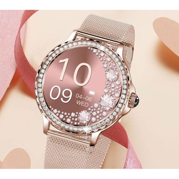 Smartwatch Rubicon RNCF19 Różowe złoto  (RNCF19)