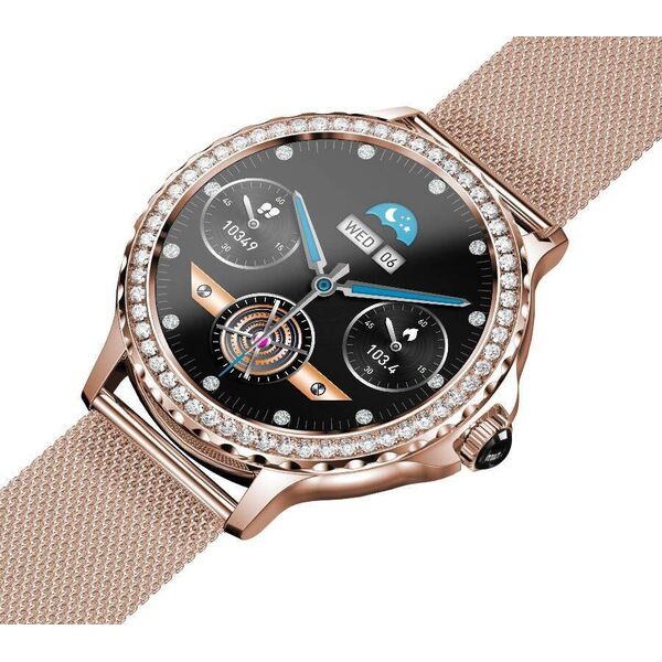 Smartwatch Rubicon RNCF19 Różowe złoto  (RNCF19)