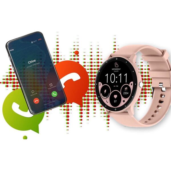 Smartwatch Rubicon SMARTWATCH UNISEX Rubicon RNCF16 - BLUETOOTH CALL, TRENING GOOGLE FIT (sr058d) NoSize
