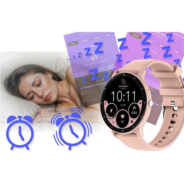 Smartwatch Rubicon SMARTWATCH UNISEX Rubicon RNCF16 - BLUETOOTH CALL, TRENING GOOGLE FIT (sr058d) NoSize