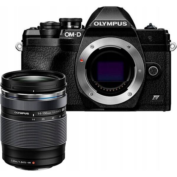 Olympus OM-D EM10 Mark IV + 14-150mm 4/3" Bezlusterkowiec 20,3 MP Live MOS 5184 x 3888 px Czarny