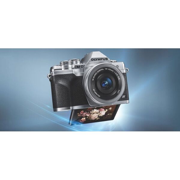 olympus Aparat OM-D E-M10 Mark IV + 14-150mm silver