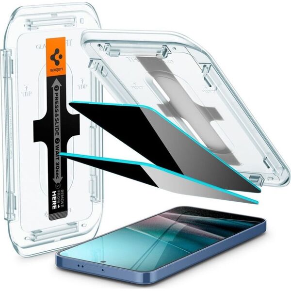 SZKŁO PRYWATYZUJĄCE SPIGEN GLAS.TR ”EZ FIT” HD 2-PACK GALAXY S24+ PLUS / S25+ PLUS PRIVACY