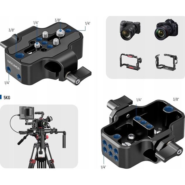 Statyw Naramienny Stabilizator Grip na Ramię do Kamer Aparatów DSLR NEEWER SR004